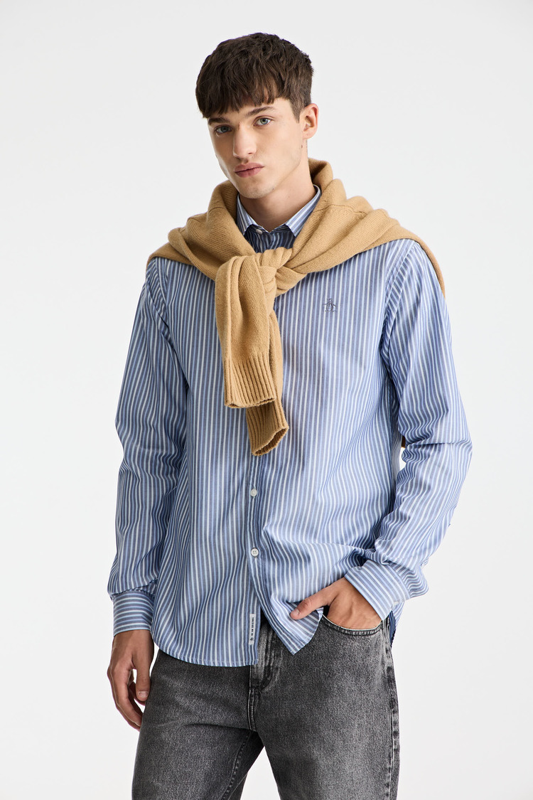 Ls Color Stripe Shirt