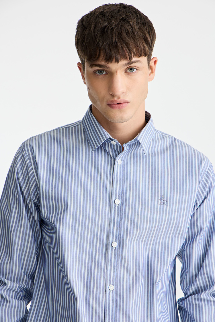 Ls Color Stripe Shirt