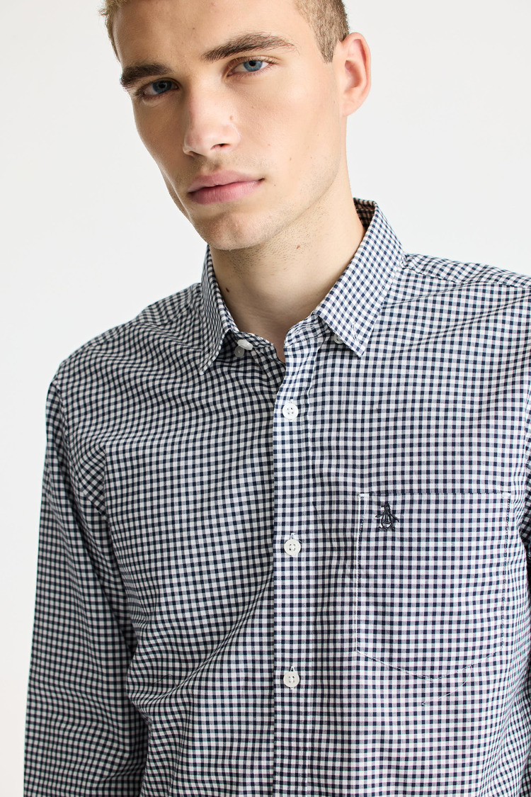 Ls Slim Gingham Shirt